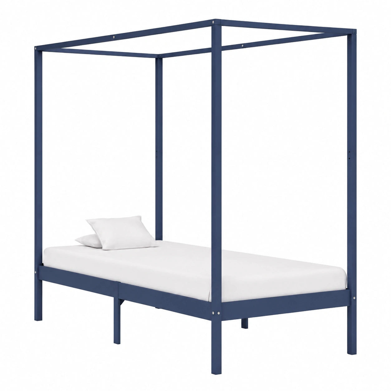 Cubrecama Dosel Gris de Madera de Pino Maciza 100x200 cm - INLIFE