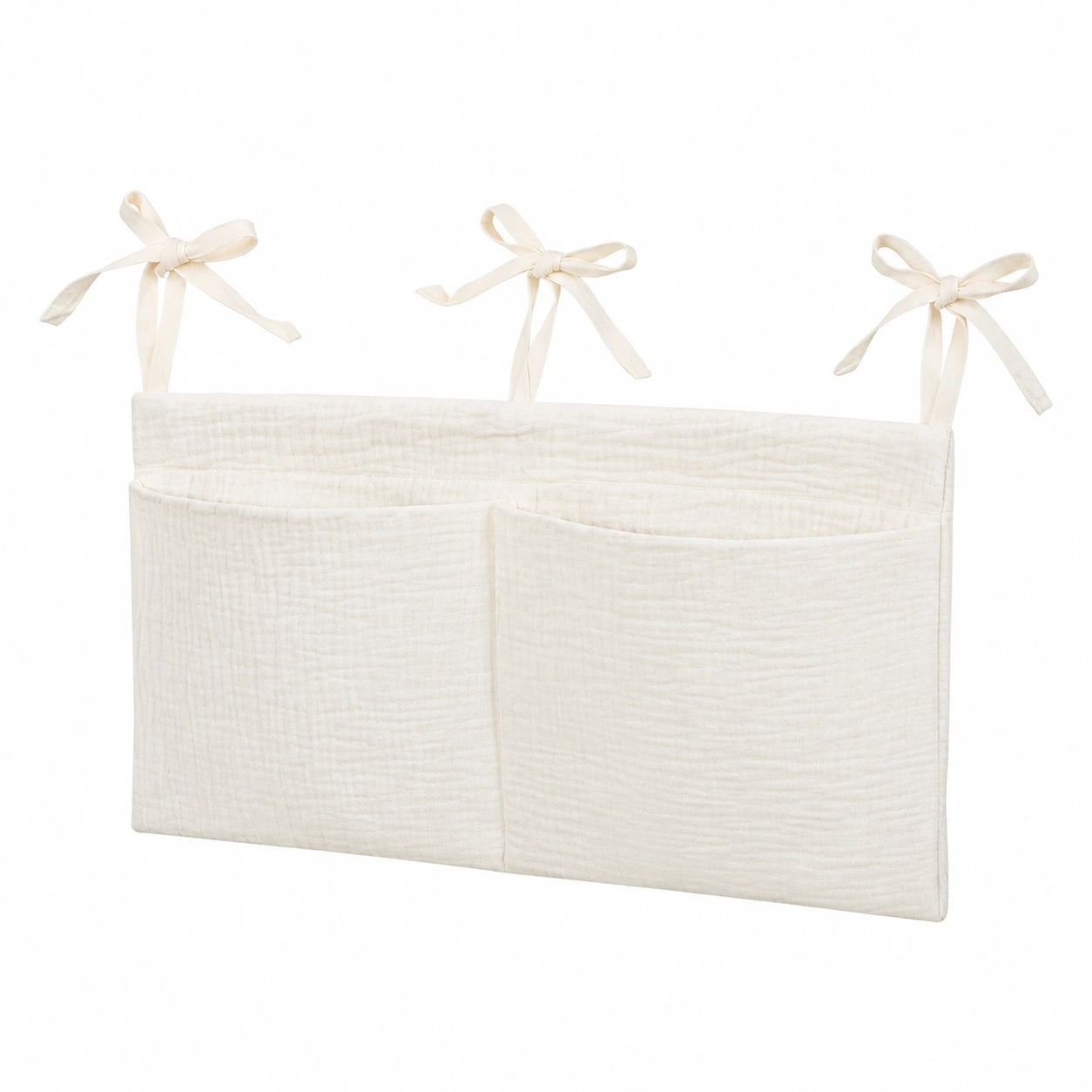 Organizador Colgante para Pañales y Juguetes de Bebé, 38x18 cm, Blanco