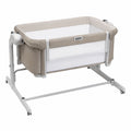 Chicco Next2Me Magic EVO, Cuna Colecho con Balancín, Altura Ajustable, 11 Niveles, 4 Ruedas y Accesorios, Beige