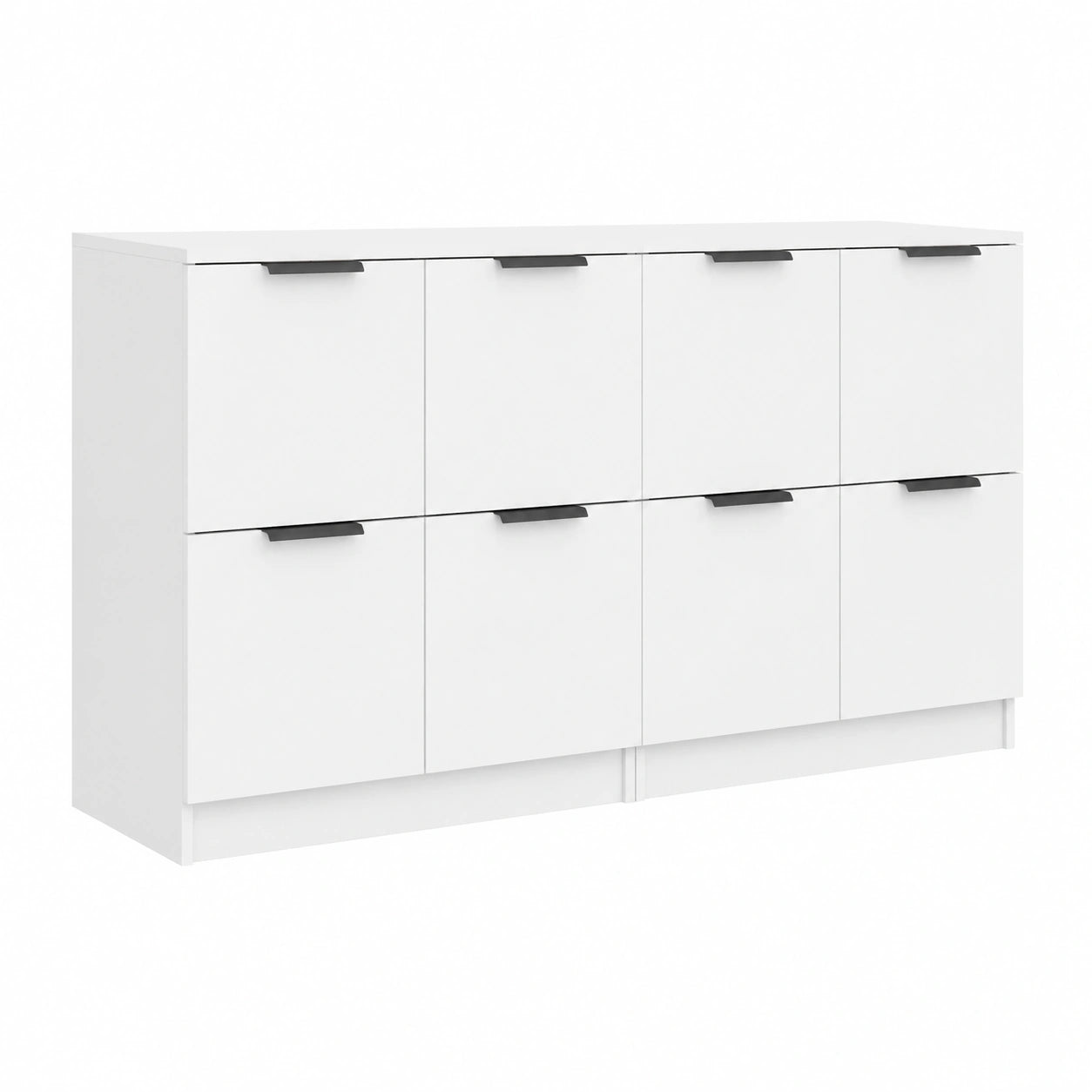 Aparador blanco de madera 60x30x70 cm, almacenamiento amplio, buffet y mueble de cocina