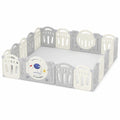 Parque de Juegos para Bebés con Espuma Protectora, Corralito Plegable para Interior y Exterior, Centro de Actividades Infantil Grande (16+2)