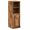 Aparador alto de madera vintage con almacenamiento, 36x35,5x103,5 cm