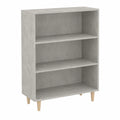 Buffet moderno de madera gris 70x33x90 cm con gran capacidad de almacenamiento para cocina y salón